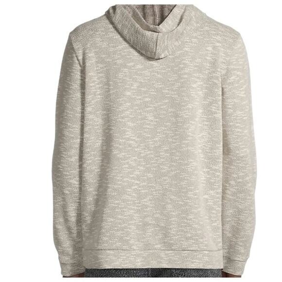 Onia Michael Slub Knit Hoodie in Stone Medium - Picture 3 of 8